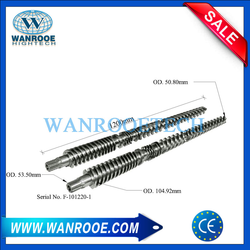 PVC錐形雙螺桿擠出機(jī)螺桿